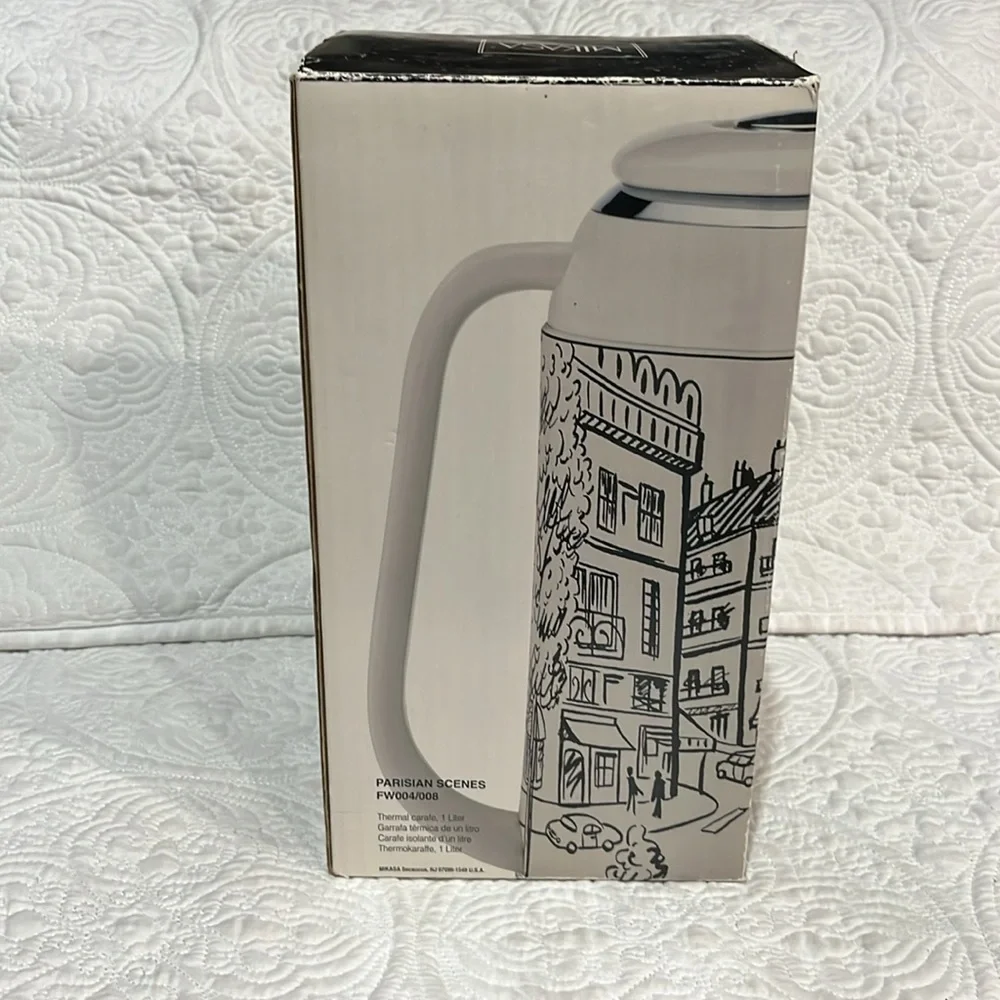 Mikasa Parisian Scenes thermal‎ carafe, new in box
